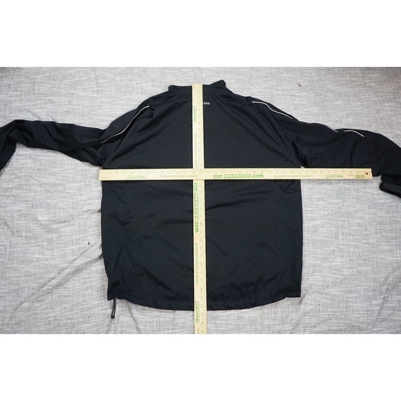 masters tech jacket mens XL black windbreaker quarter zip long sleeve pullover - Picture 10 of 11